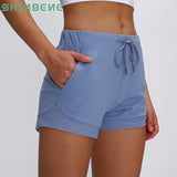 Side Cross Strap Fitness Shorts