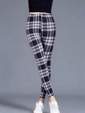 Plaid Printed Leggings