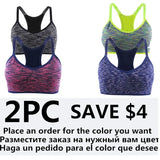 Adjustable Spaghetti Straps Padded Sports Bra